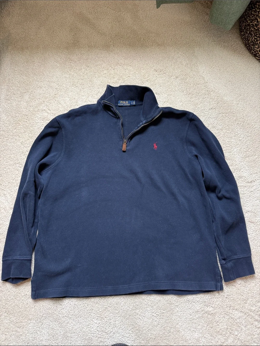 Polo by Ralph Lauren Navy Quarter-Zip Pullover